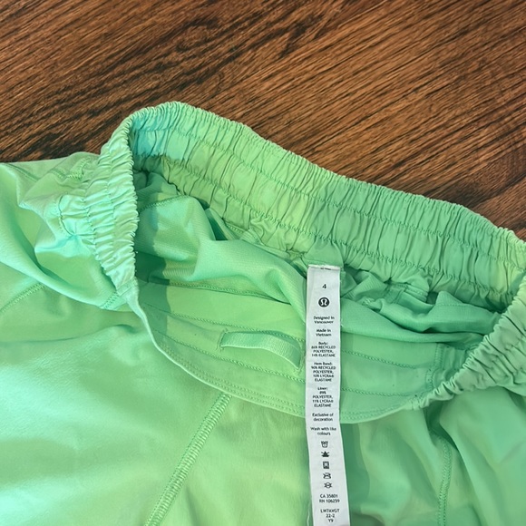 Hotty hot low rise short lined 4” in the color “scream green light”. - Picture 3 of 6